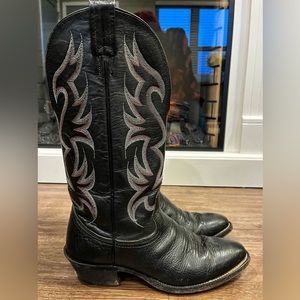 NOCONA Men’s Cowboy Boots Bullhide Leather SZ 7D Black style#6501
